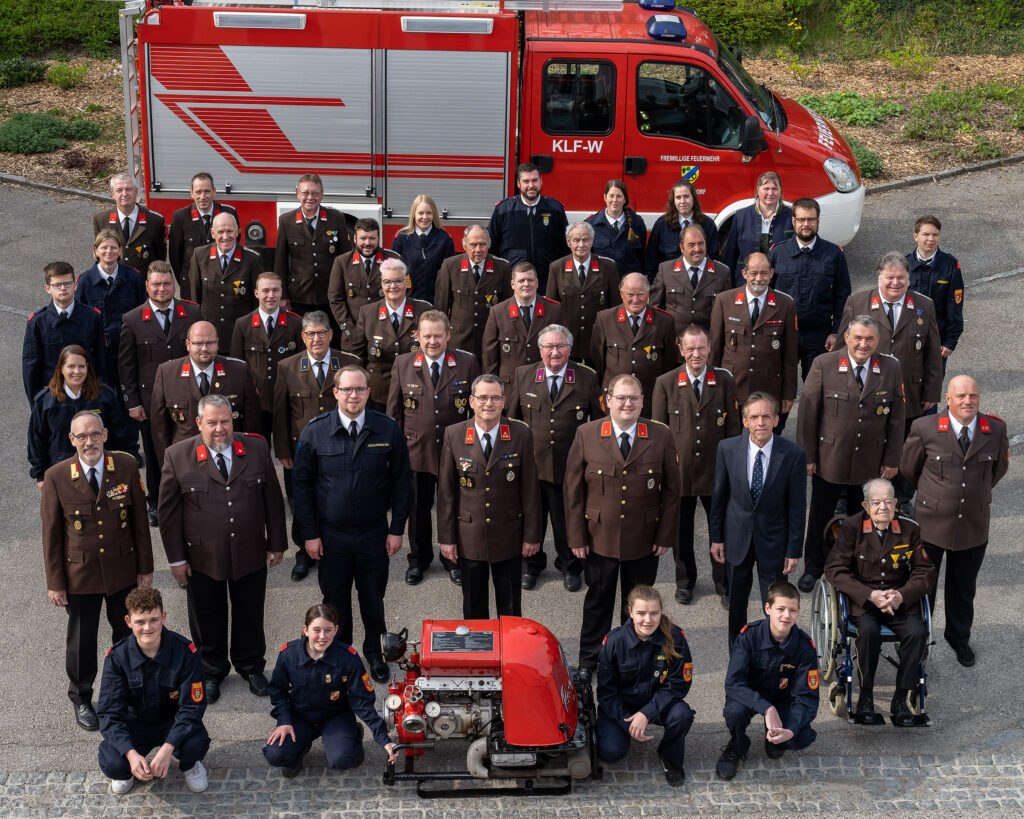 FF Getzersdorf, Gruppenbild 2022 (anlässlich des 100 Jahr Jubiläum)